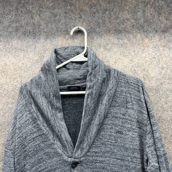 Vans Sweater Men XL Adult Gray Cardigan - Picture 3 of 10